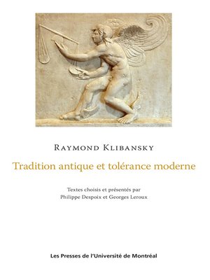 cover image of Tradition antique et tolérance moderne